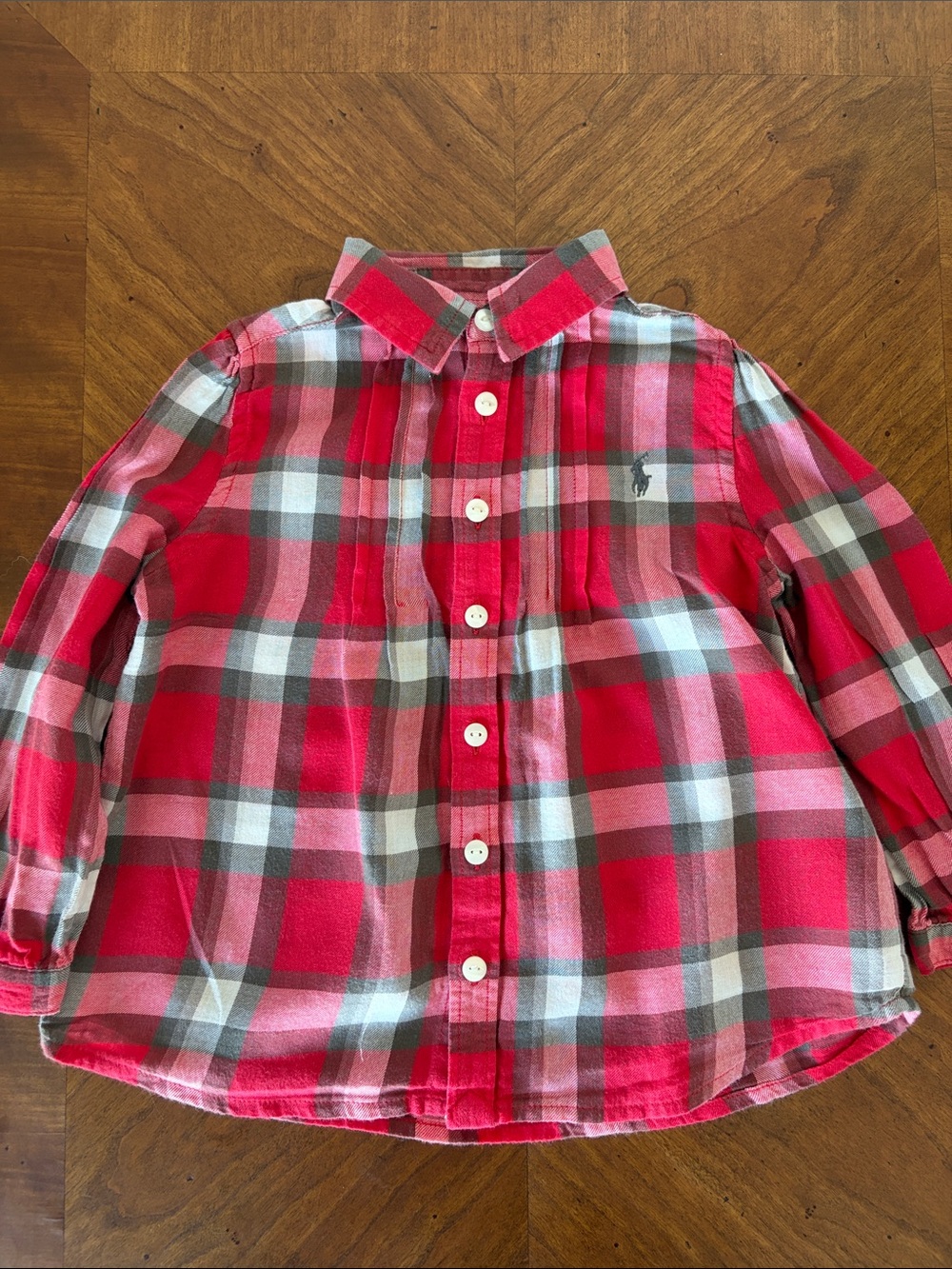 Ralph Lauren Polo Red Plaid Shirt Toddler 2/2T in beautiful condition